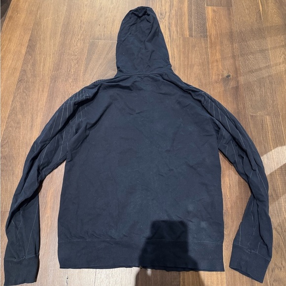 Billabong Black Hooded Zip-Up Sweater Sz L - Picture 4 of 4